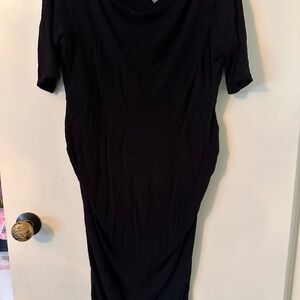 ASOS Classic Black 3/4 Sleeve Maternity Dress